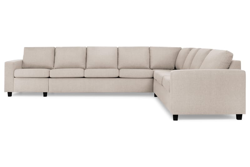 Crazy 7-seters Vendbar L-formet XX-Large Hjørnesofa i Stoff - Beige - Møbler - Sofaer - Hjørnesofaer