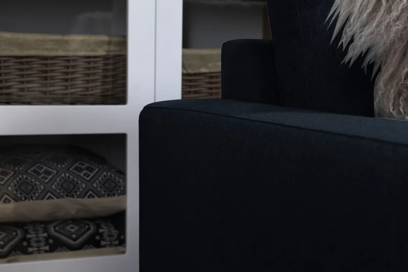 Crazy 7-seters Vendbar L-formet XX-Large Hjørnesofa i Stoff - Blå - Møbler - Sofaer - Hjørnesofaer