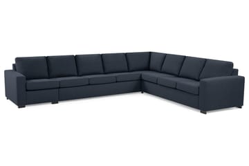 Crazy 7-seters Vendbar L-formet XX-Large Hjørnesofa i Stoff - Blå - Møbler - Sofaer - Hjørnesofaer