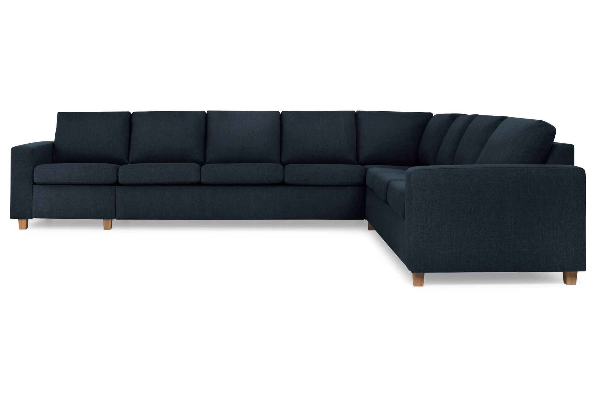Crazy 7-seters Vendbar L-formet XX-Large Hjørnesofa i Stoff - Blå - Møbler - Sofaer - Hjørnesofaer