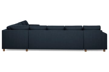 Crazy 7-seters Vendbar L-formet XX-Large Hjørnesofa i Stoff - Blå - Møbler - Sofaer - Hjørnesofaer