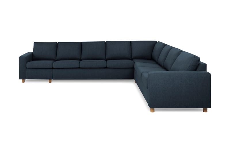 Crazy 7-seters Vendbar L-formet XX-Large Hjørnesofa i Stoff - Blå - Møbler - Sofaer - Hjørnesofaer
