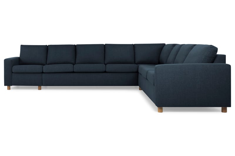 Crazy 7-seters Vendbar L-formet XX-Large Hjørnesofa i Stoff - Blå - Møbler - Sofaer - Hjørnesofaer