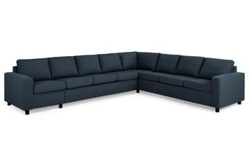 Crazy 7-seters Vendbar L-formet XX-Large Hjørnesofa i Stoff - Blå - Møbler - Sofaer - Hjørnesofaer