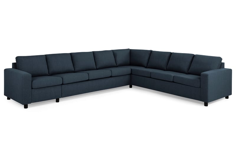 Crazy 7-seters Vendbar L-formet XX-Large Hjørnesofa i Stoff - Blå - Møbler - Sofaer - Hjørnesofaer