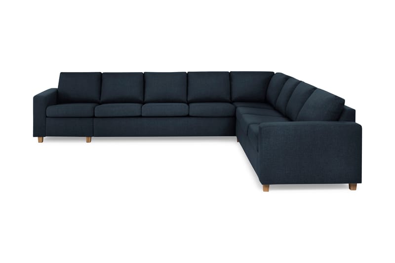 Crazy 7-seters Vendbar L-formet XX-Large Hjørnesofa i Stoff - Blå - Møbler - Sofaer - Hjørnesofaer