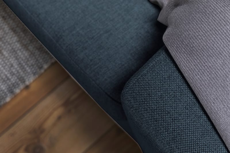 Crazy 7-seters Vendbar L-formet XX-Large Hjørnesofa i Stoff - Blå - Møbler - Sofaer - Hjørnesofaer