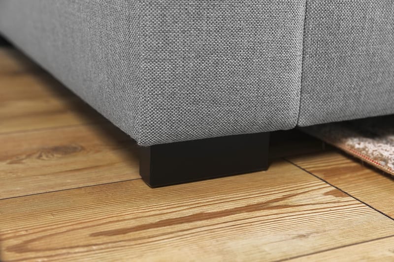 Crazy 7-seters Vendbar L-formet XX-Large Hjørnesofa i Stoff - Grå - Møbler - Sofaer - Hjørnesofaer