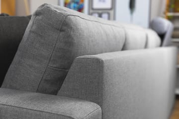 Crazy 7-seters Vendbar L-formet XX-Large Hjørnesofa i Stoff - Grå - Møbler - Sofaer - Hjørnesofaer
