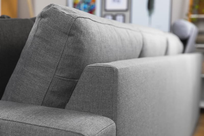Crazy 7-seters Vendbar L-formet XX-Large Hjørnesofa i Stoff - Grå - Møbler - Sofaer - Hjørnesofaer
