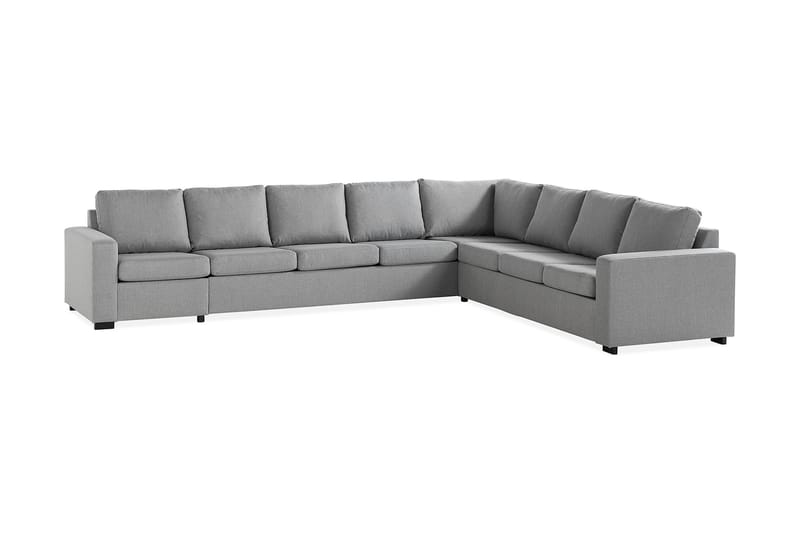 Crazy 7-seters Vendbar L-formet XX-Large Hjørnesofa i Stoff - Grå - Møbler - Sofaer - Hjørnesofaer