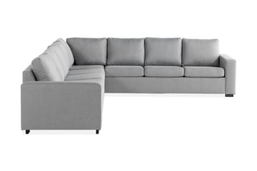 Crazy 7-seters Vendbar L-formet XX-Large Hjørnesofa i Stoff - Grå - Møbler - Sofaer - Hjørnesofaer