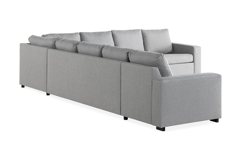 Crazy 7-seters Vendbar L-formet XX-Large Hjørnesofa i Stoff - Grå - Møbler - Sofaer - Hjørnesofaer