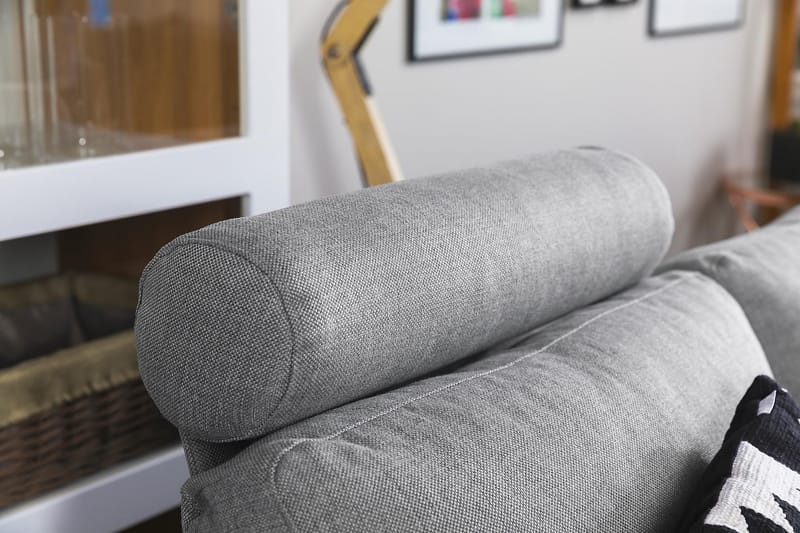 Crazy 7-seters Vendbar L-formet XX-Large Hjørnesofa i Stoff - Grå - Møbler - Sofaer - Hjørnesofaer