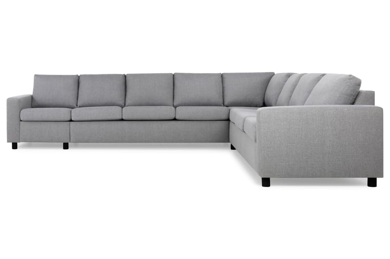 Crazy 7-seters Vendbar L-formet XX-Large Hjørnesofa i Stoff - Grå - Møbler - Sofaer - Hjørnesofaer