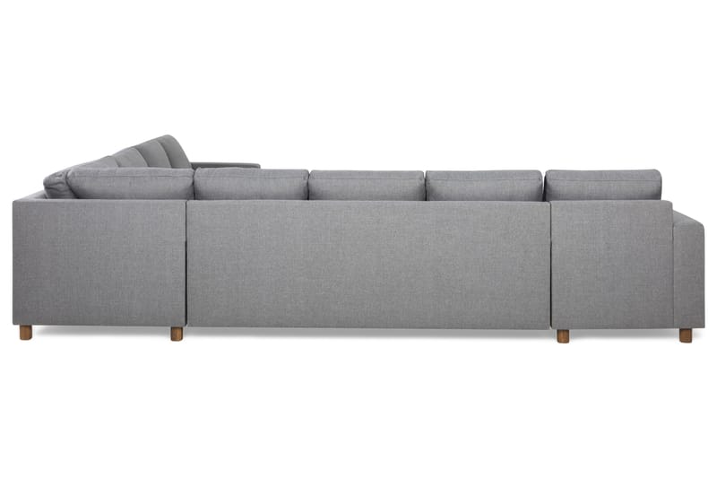Crazy 7-seters Vendbar L-formet XX-Large Hjørnesofa i Stoff - Grå - Møbler - Sofaer - Hjørnesofaer