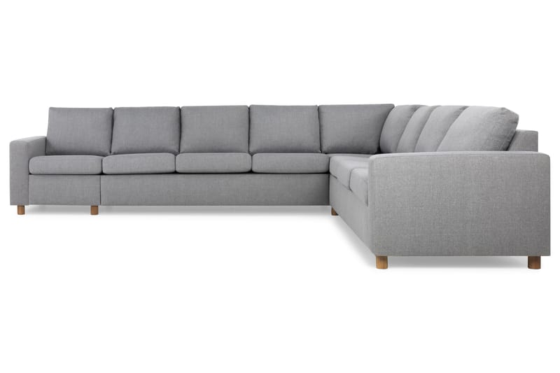 Crazy 7-seters Vendbar L-formet XX-Large Hjørnesofa i Stoff - Grå - Møbler - Sofaer - Hjørnesofaer