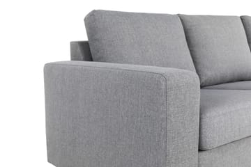 Crazy 7-seters Vendbar L-formet XX-Large Hjørnesofa i Stoff - Grå - Møbler - Sofaer - Hjørnesofaer