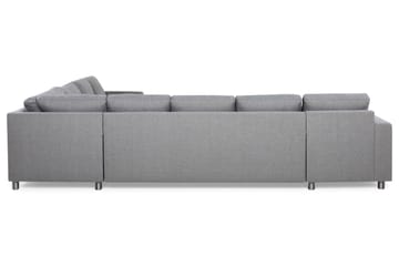 Crazy 7-seters Vendbar L-formet XX-Large Hjørnesofa i Stoff - Grå - Møbler - Sofaer - Hjørnesofaer