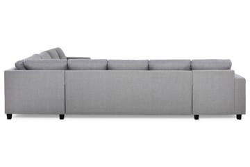 Crazy 7-seters Vendbar L-formet XX-Large Hjørnesofa i Stoff - Grå - Møbler - Sofaer - Hjørnesofaer