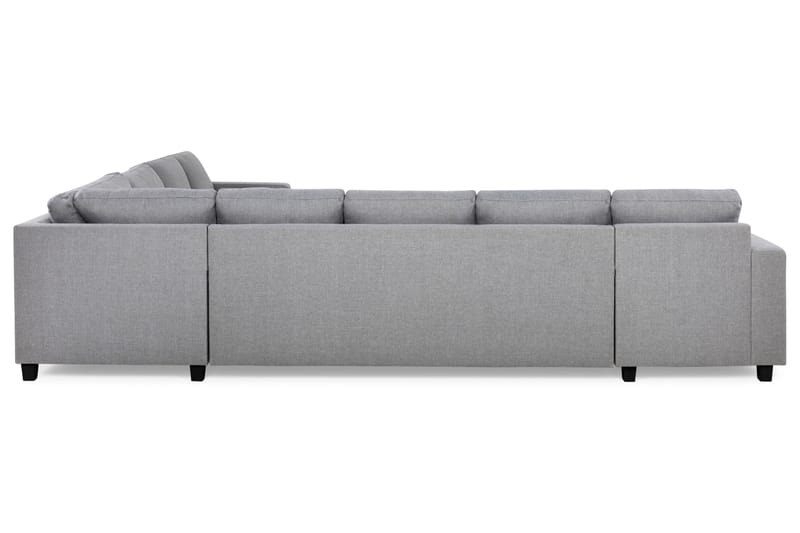 Crazy 7-seters Vendbar L-formet XX-Large Hjørnesofa i Stoff - Grå - Møbler - Sofaer - Hjørnesofaer