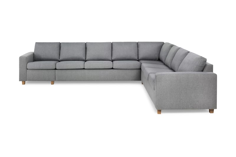 Crazy 7-seters Vendbar L-formet XX-Large Hjørnesofa i Stoff - Grå - Møbler - Sofaer - Hjørnesofaer