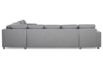 Crazy 7-seters Vendbar L-formet XX-Large Hjørnesofa i Stoff - Grå - Møbler - Sofaer - Hjørnesofaer