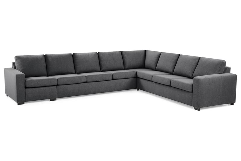 Crazy 7-seters Vendbar L-formet XX-Large Hjørnesofa i Stoff - Mørk grå - Møbler - Sofaer - Hjørnesofaer