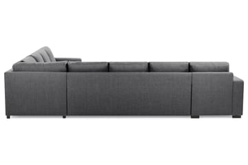 Crazy 7-seters Vendbar L-formet XX-Large Hjørnesofa i Stoff - Mørk grå - Møbler - Sofaer - Hjørnesofaer