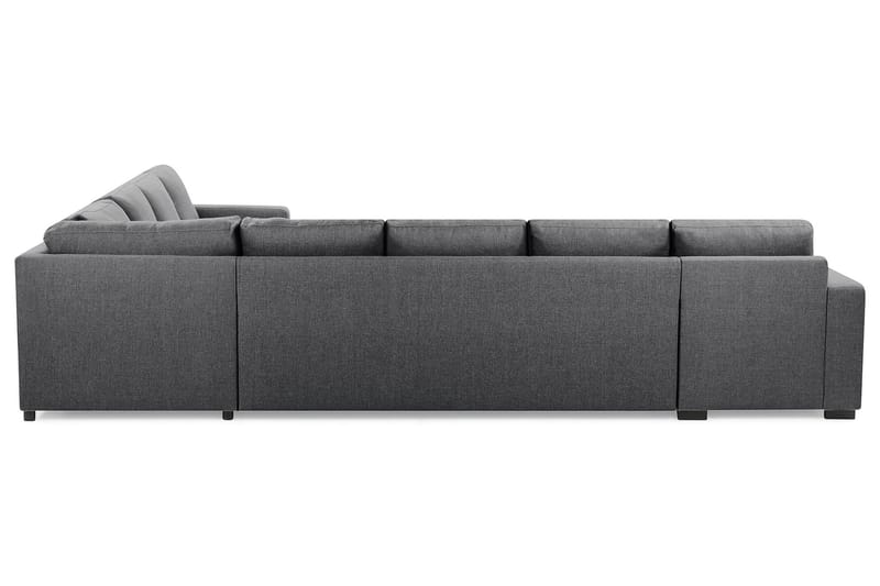 Crazy 7-seters Vendbar L-formet XX-Large Hjørnesofa i Stoff - Mørk grå - Møbler - Sofaer - Hjørnesofaer