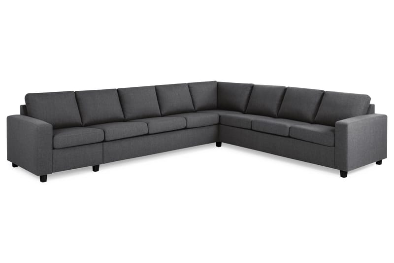 Crazy 7-seters Vendbar L-formet XX-Large Hjørnesofa i Stoff - Mørk grå - Møbler - Sofaer - Hjørnesofaer