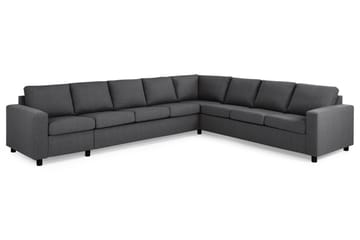 Crazy 7-seters Vendbar L-formet XX-Large Hjørnesofa i Stoff - Mørk grå - Møbler - Sofaer - Hjørnesofaer
