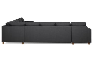 Crazy 7-seters Vendbar L-formet XX-Large Hjørnesofa i Stoff - Mørk grå - Møbler - Sofaer - Hjørnesofaer