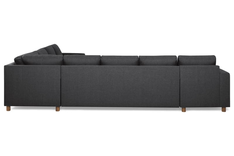 Crazy 7-seters Vendbar L-formet XX-Large Hjørnesofa i Stoff - Mørk grå - Møbler - Sofaer - Hjørnesofaer