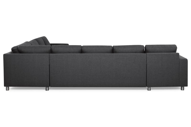 Crazy 7-seters Vendbar L-formet XX-Large Hjørnesofa i Stoff - Mørk grå - Møbler - Sofaer - Hjørnesofaer