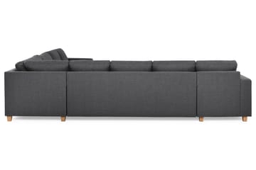 Crazy 7-seters Vendbar L-formet XX-Large Hjørnesofa i Stoff - Mørk grå - Møbler - Sofaer - Hjørnesofaer
