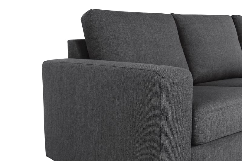Crazy 7-seters Vendbar L-formet XX-Large Hjørnesofa i Stoff - Mørk grå - Møbler - Sofaer - Hjørnesofaer