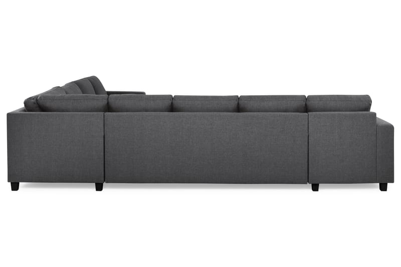 Crazy 7-seters Vendbar L-formet XX-Large Hjørnesofa i Stoff - Mørk grå - Møbler - Sofaer - Hjørnesofaer