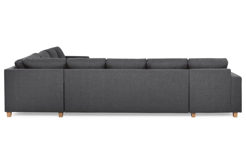 Crazy 7-seters Vendbar L-formet XX-Large Hjørnesofa i Stoff - Mørk grå - Møbler - Sofaer - Hjørnesofaer