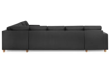 Crazy 7-seters Vendbar U-formet XX-Large Hjørnesofa med Divan i Stoff - Antrasitt - Møbler - Sofaer - Hjørnesofaer - Hjørnesofa med divan