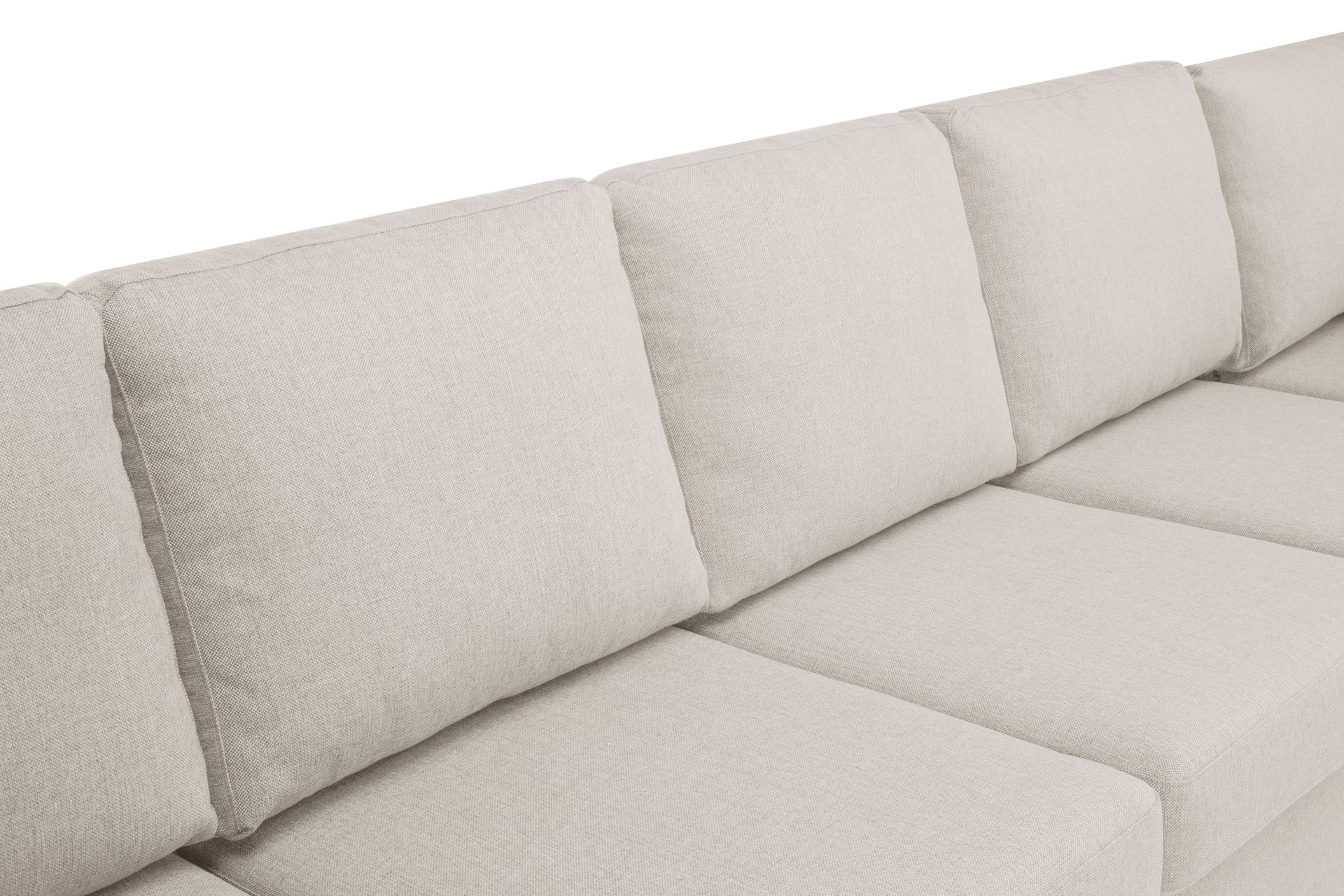 Crazy 7-seters Vendbar U-formet XX-Large Hjørnesofa med Divan i Stoff - Beige - Møbler - Sofaer - Hjørnesofaer - Hjørnesofa med divan
