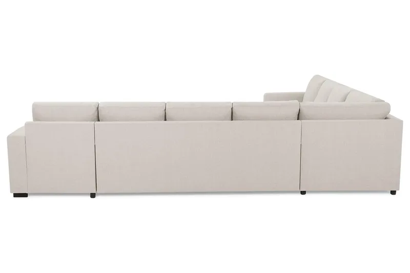Crazy 7-seters Vendbar U-formet XX-Large Hjørnesofa med Divan i Stoff - Beige - Møbler - Sofaer - Hjørnesofaer - Hjørnesofa med divan
