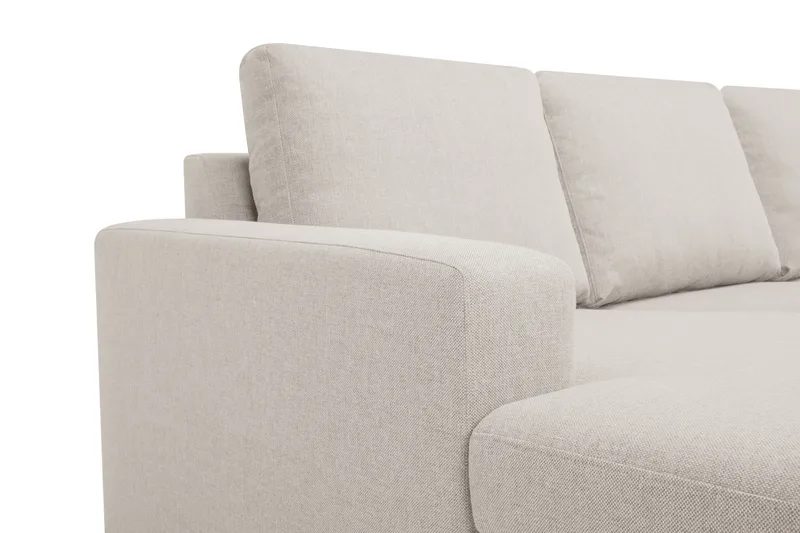 Crazy 7-seters Vendbar U-formet XX-Large Hjørnesofa med Divan i Stoff - Beige - Møbler - Sofaer - Hjørnesofaer - Hjørnesofa med divan