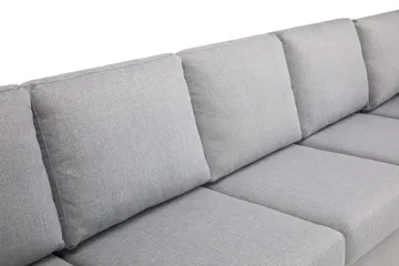 Crazy 7-seters Vendbar U-formet XX-Large Hjørnesofa med Divan i Stoff - Grå - Møbler - Sofaer - Hjørnesofaer - Hjørnesofa med divan