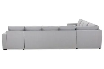 Crazy 7-seters Vendbar U-formet XX-Large Hjørnesofa med Divan i Stoff - Grå - Møbler - Sofaer - Hjørnesofaer - Hjørnesofa med divan