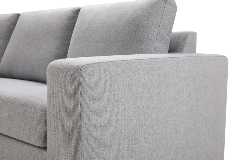 Crazy 7-seters Vendbar U-formet XX-Large Hjørnesofa med Divan i Stoff - Grå - Møbler - Sofaer - Hjørnesofaer - Hjørnesofa med divan