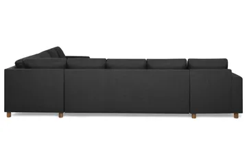 Crazy 7-seters Vendbar U-formet XX-Large Hjørnesofa med Divan i Stoff - Mørk grå / Antrasitt - Møbler - Sofaer - Hjørnesofaer - Hjørnesofa med divan