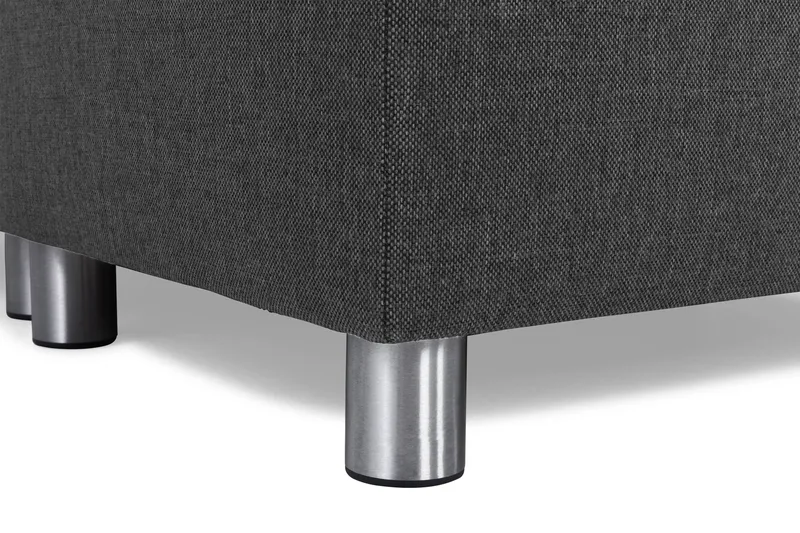 Crazy 7-seters Vendbar U-formet XX-Large Hjørnesofa med Divan i Stoff - Mørk grå / Antrasitt - Møbler - Sofaer - Hjørnesofaer - Hjørnesofa med divan