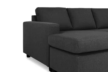 Crazy 7-seters Vendbar U-formet XX-Large Hjørnesofa med Divan i Stoff - Mørk grå / Antrasitt - Møbler - Sofaer - Hjørnesofaer - Hjørnesofa med divan