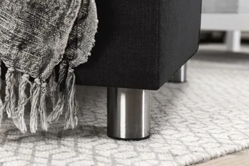 Crazy 7-seters Vendbar U-formet XX-Large Hjørnesofa med Divan i Stoff - Mørk grå / Antrasitt - Møbler - Sofaer - Hjørnesofaer - Hjørnesofa med divan